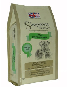 Simpsons Premium Adulto Cordero y Arroz Integral sin gluten