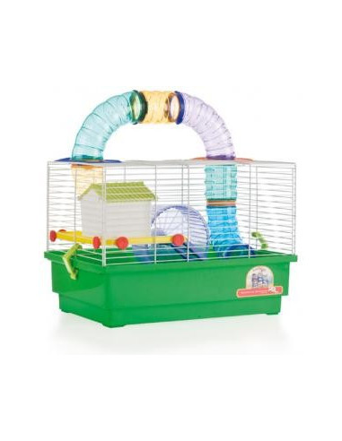 Jaula para Hamsters 2 Piso con Tubos