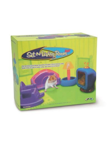 Set Salón para hamster, gerbos y ratones