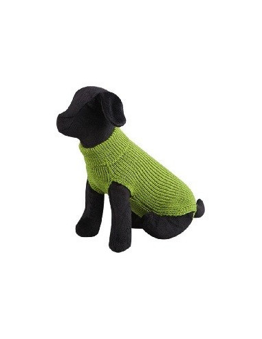Jersey Lana Verde Basic para perros