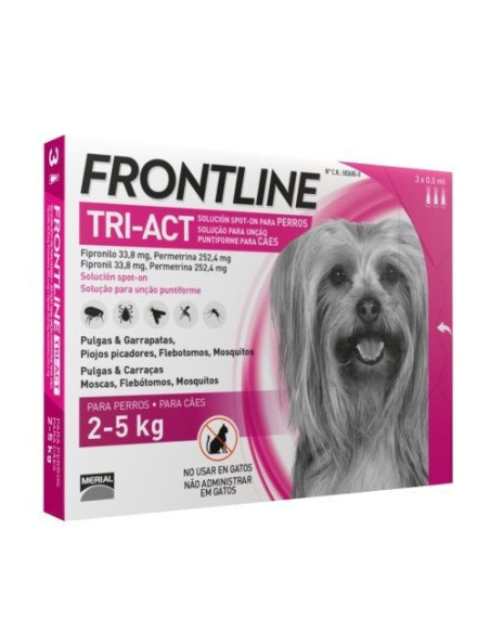 FrontLine Tri-Act  Protección Total 2 a 5  kg