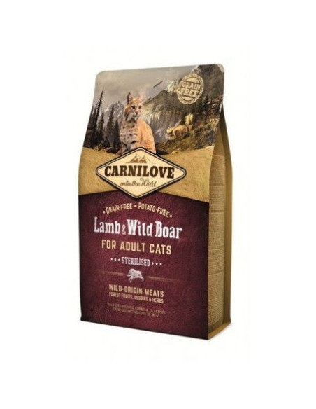 Carnilove Gato Esterilizado Cordero y Jabalí