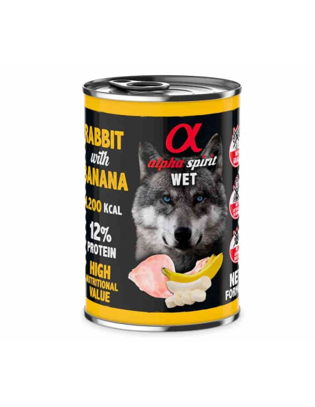 Lata Alpha Spirit  Conejo con plátano