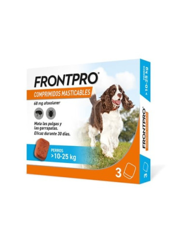 Frontpro comprimidos masticables 10 a 25 kg