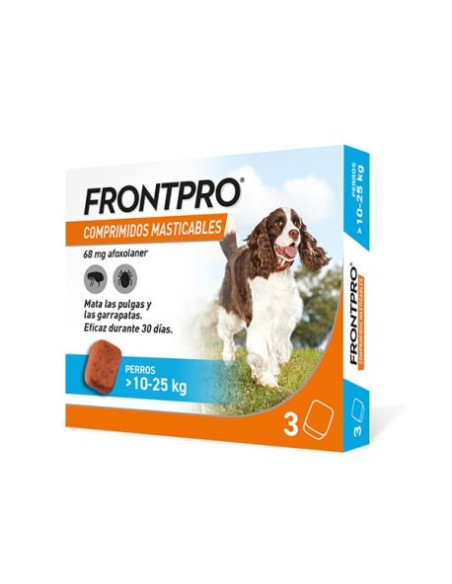 Frontpro comprimidos masticables 10 a 25 kg