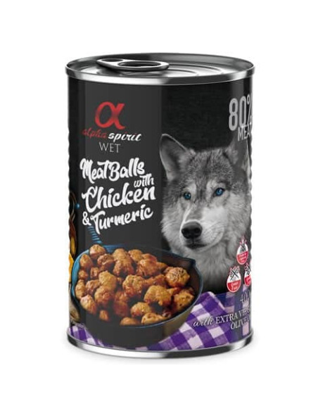 Lata Alpha Spirit  Albóndiga Pollo y Curcuma