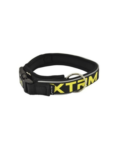 Collar Xtrem Nylon Neon Reflectante Negro
