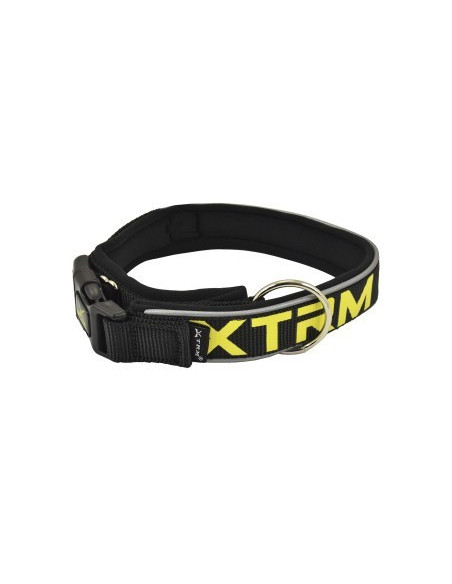 Collar Xtrem Nylon Neon Reflectante Negro
