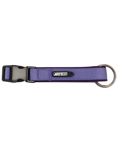 Collar Neopreno y Nylon acolchado Lila