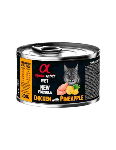 Lata Alpha Spirit Pollo con Piña gatos