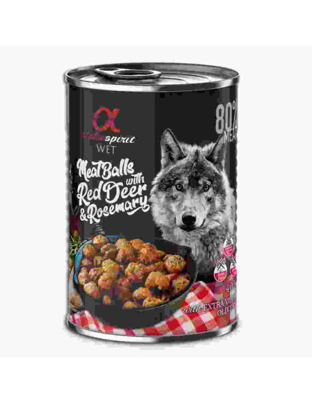 Lata Alpha Spirit Albóndiga Ciervo y Romero