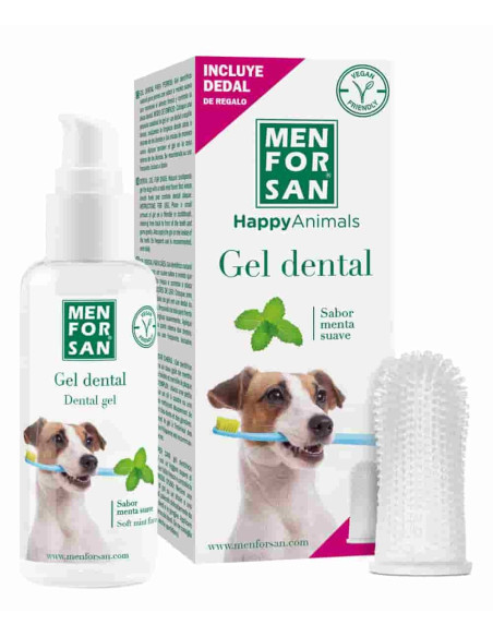 Gel dentífrico natural con cepillo Menforsan