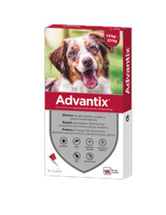 Pipetas Advantix perros de 10 a 25kg