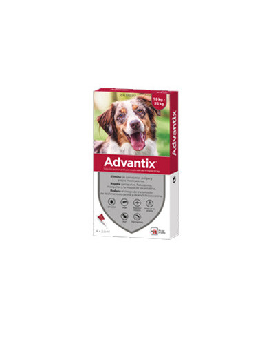Pipetas Advantix perros de 10 a 25kg