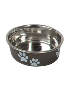 Comedero Inoxidable Huellas Perro