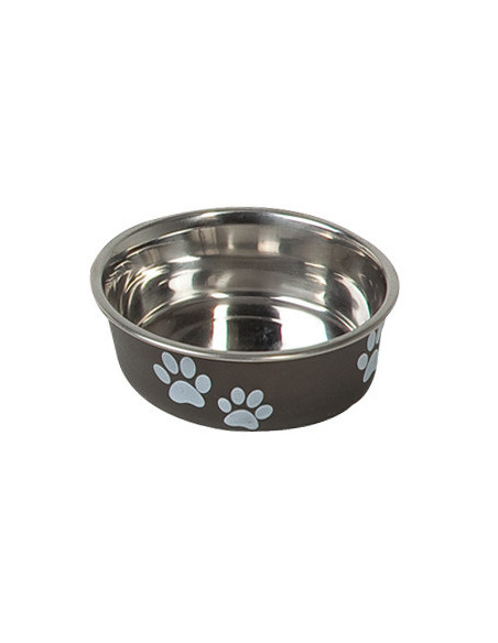 Comedero Inoxidable Huellas Perro