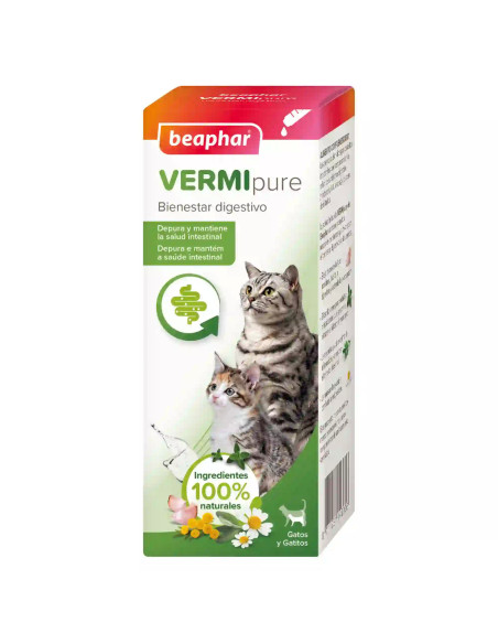 Vermipure Repelente interno natural liquido para gatos y gatitos