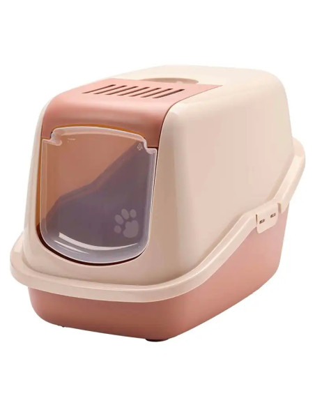 Bandeja WC con puerta para gatos