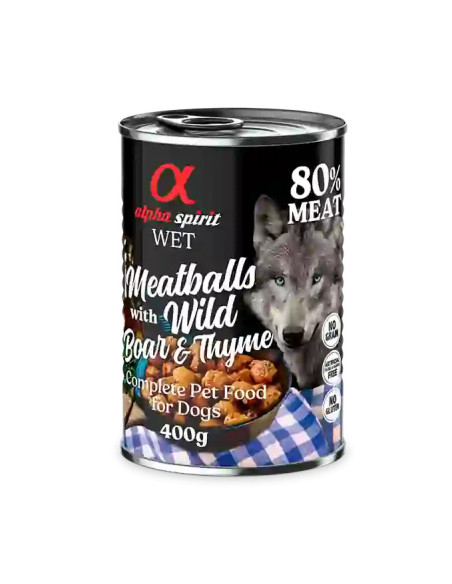 Lata Alpha Spirit Albóndigas Jabalí y Tomillo