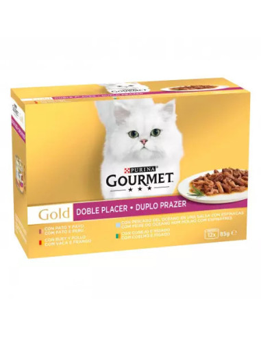 Pack 12 latas Gourmet Gold Doble Placer
