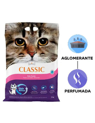 Arena Classic Aglomerante Olor Talco