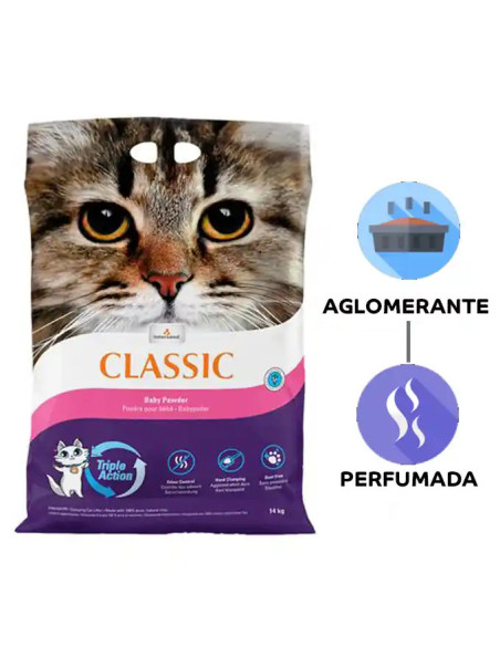 Arena Classic Aglomerante Olor Talco