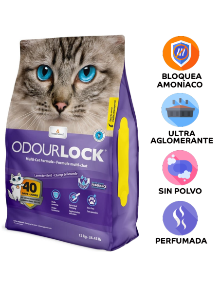 Arena Ultra Aglomerante Odourlock Lavanda
