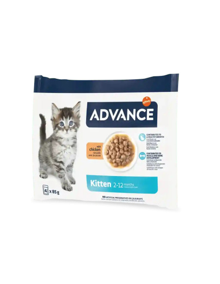 Advance Kitten con pollo comida húmeda para gatos