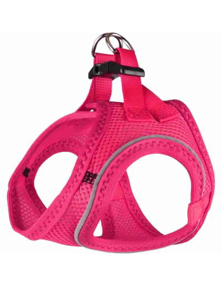 Arnés de malla para perros rosa