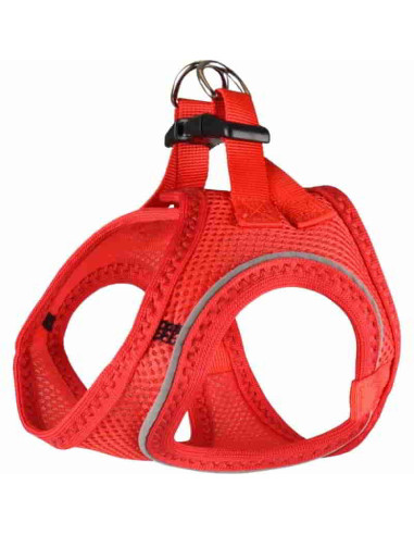Arnés de malla para perros rojo