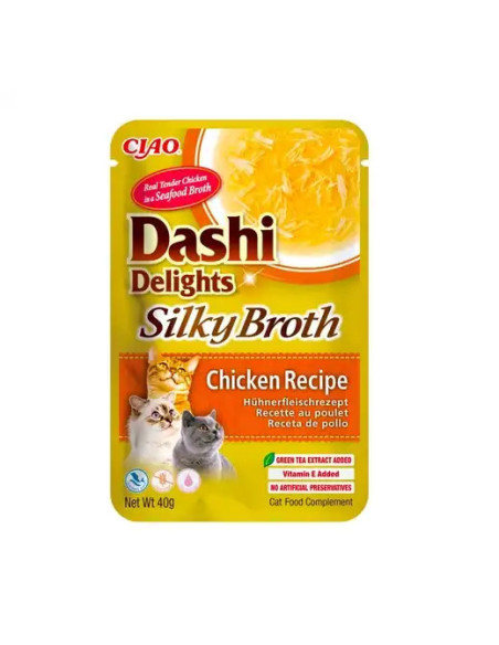 Churu Dashi Delights – Caldo Silky Broth de Pollo para Gatos