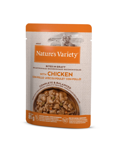 Bocaditos en salsa con salmon para gatos