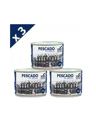 Retorn pescado con patatas comida natural para...