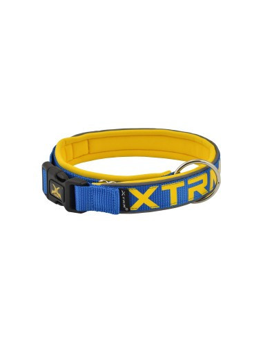 Collar Xtrm Nylon Neon Reflectante Cobalto