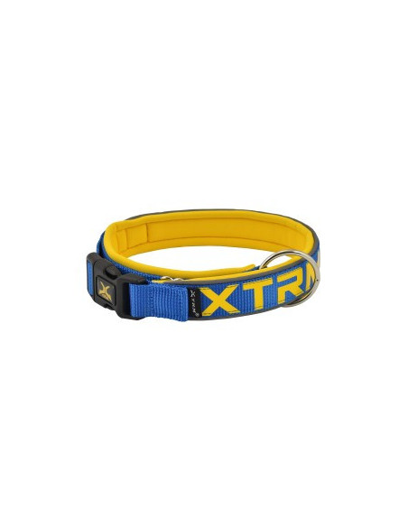 Collar Xtrm Nylon Neon Reflectante Cobalto