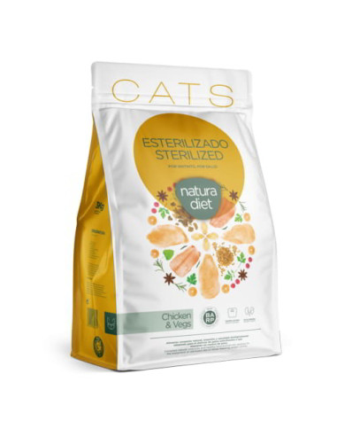 Natura Diet Cat Adult Sterilized Chicken & Vegs