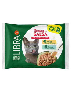Multipack Libra Pollo y Pavo Salsa para gatos