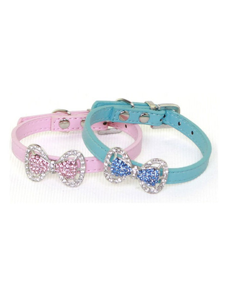 Collar con lazo de brillantes